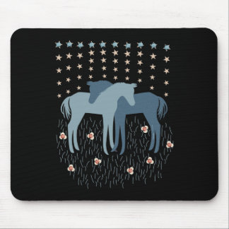 Horse Mare Stallon Pony Love Ornamental Equestrian Mouse Pad
