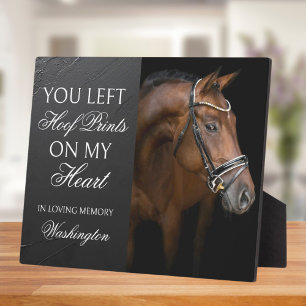Horse Memorial Keepsake Equestrian Custom Photo Plaque