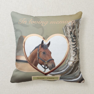 Horse Memorial Pillow Personalized
