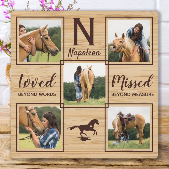 Horse Memorial Unique Photo Plaque (Creator Uploaded)
