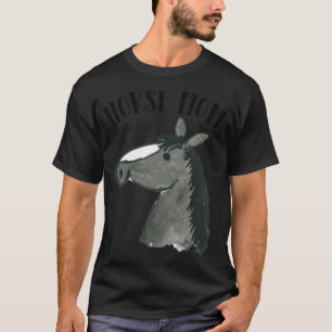 Horse Mom black sports sabrina  T-Shirt