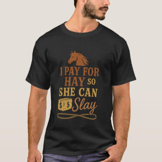 Horse Mom Equestrian Proud Barn Rodeo Rustic Weste T-Shirt