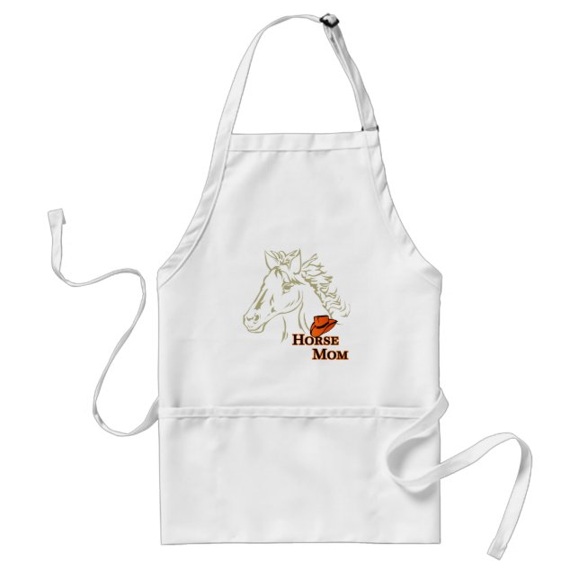 Horse Mom With Hat Apron (Front)