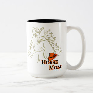 Horse Mom With Hat Coffee Mug