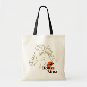 Horse Mom With Hat Tote Bag