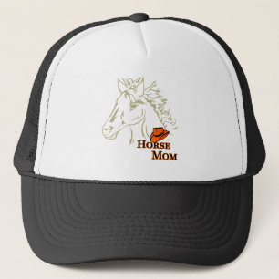 Horse Mom With Hat Trucker Hat/Cap