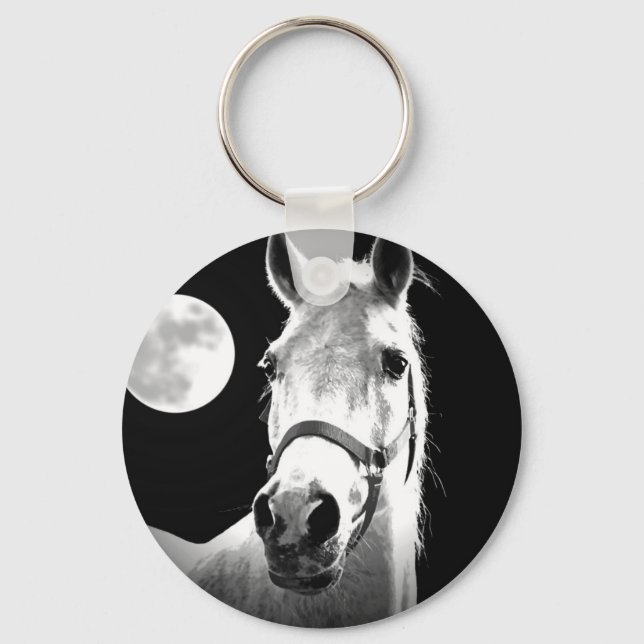 Horse & Moon Keychain (Front)