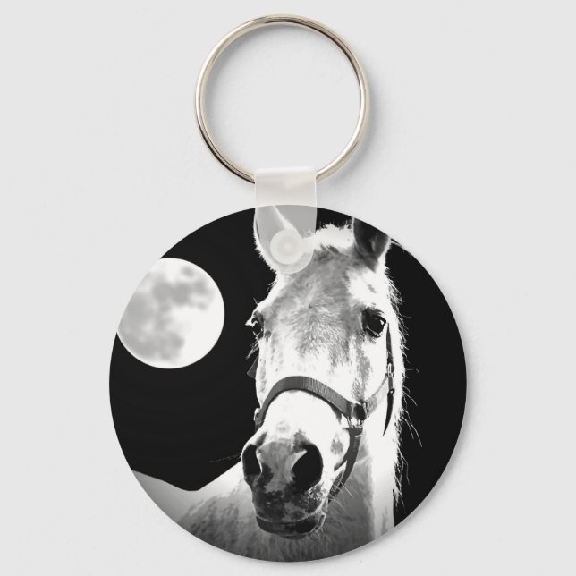 Horse & Moon Keychain (Front)