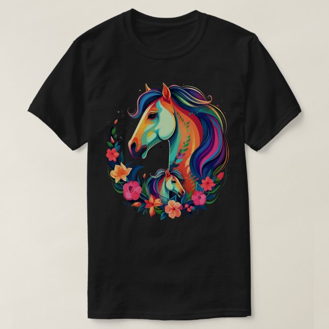 Horse Mothers Day T-Shirt (Design Front)