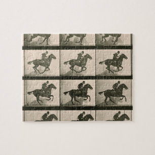 Horse Motion Vintage Photography Jigsaw Puzzle