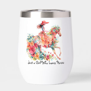 Horse mug with a lovely girl on horseback. 