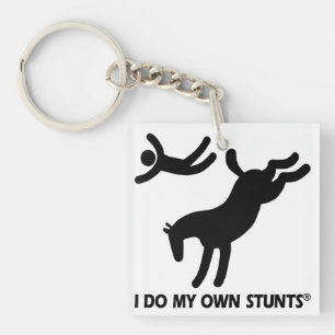 Horse My Own Stunts Keychain