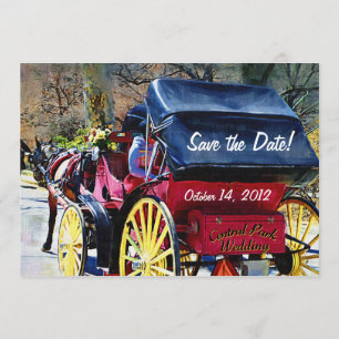 Horse n Buggy Save the Date Wedding Card