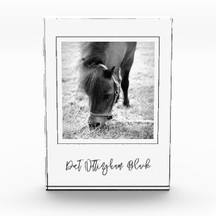 HORSE NAME Equestrian PHOTO Timeless Keepsake Block