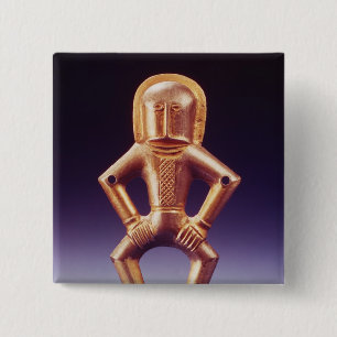 Horse nomad 2 inch square button