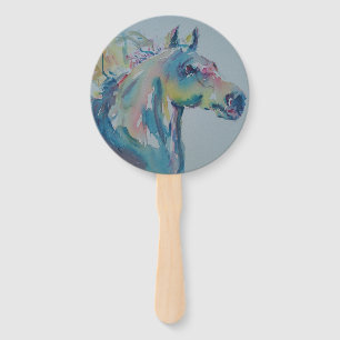 Horse of Many Colours Hand Fan