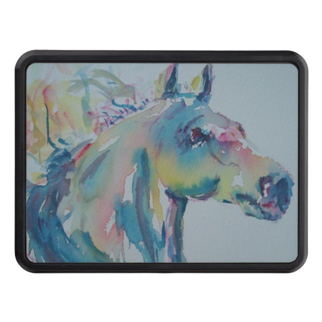 Horse of Many Colours Trailer Hitch Cover (Front)