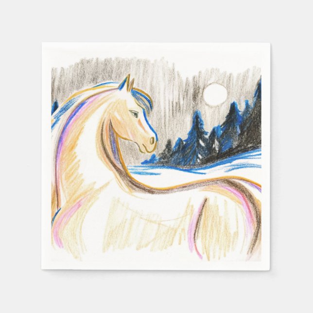 Horse of Mirage Napkin (Front)