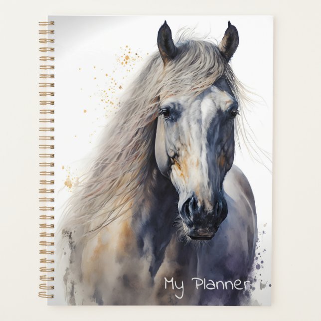Horse of the Sea Daily Weekly Monthly Personalized Planner (Front)
