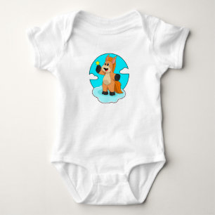 Horse on Clouds Baby Bodysuit