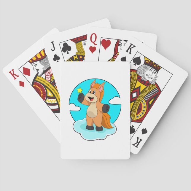 Horse on Clouds Playing Cards (Back)