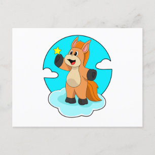 Horse on Clouds Postcard