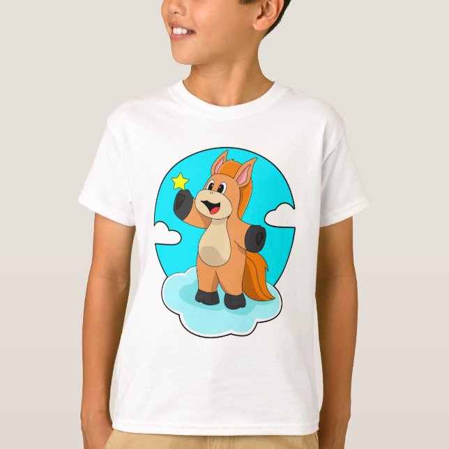 Horse on Clouds T-Shirt (Front)
