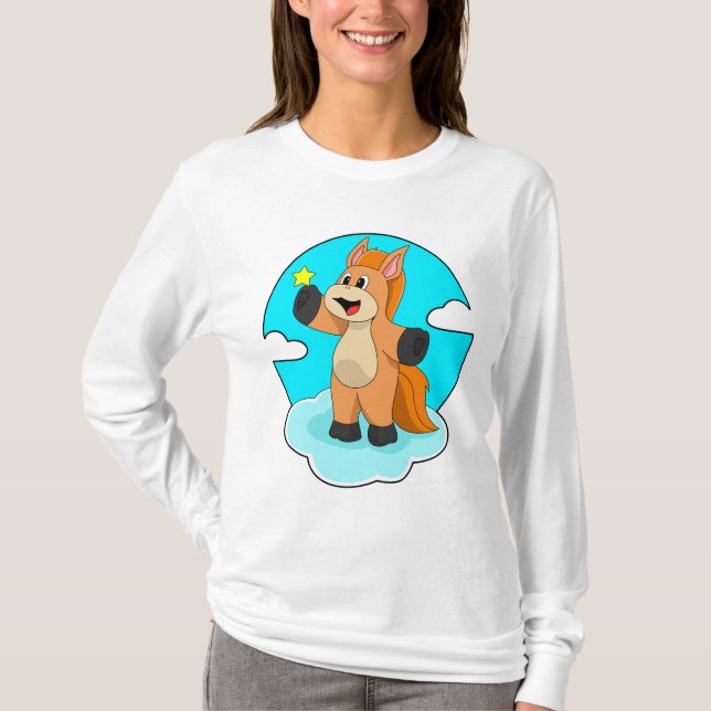 Horse on Clouds T-Shirt (Front)