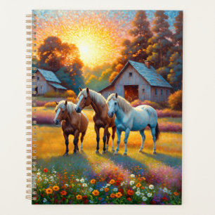 Horse on Farm Wildflower Meadow Planner