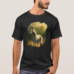 Horse Painting Vintage Retro Horseback Riding Hors T-Shirt