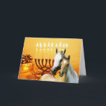 Horse Pals Chanukah Card<br><div class="desc">Remembering family and friends during the Chanukah season is a wonderful way to keep in touch with the people you love and care about. I these horse horse chanukah cards with love care and I am created old birds who will be delighted to receive them. You from the key the...</div>