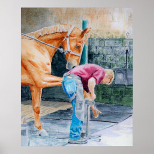 Horse Pedicure Poster