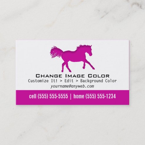 Equine Business Cards & Profile Cards | Zazzle CA