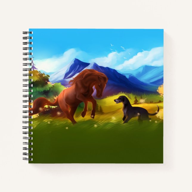 Horse Phenomena College Ruled Notebook (Front)