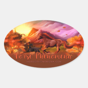 Horse Phenomena Fall Sticker