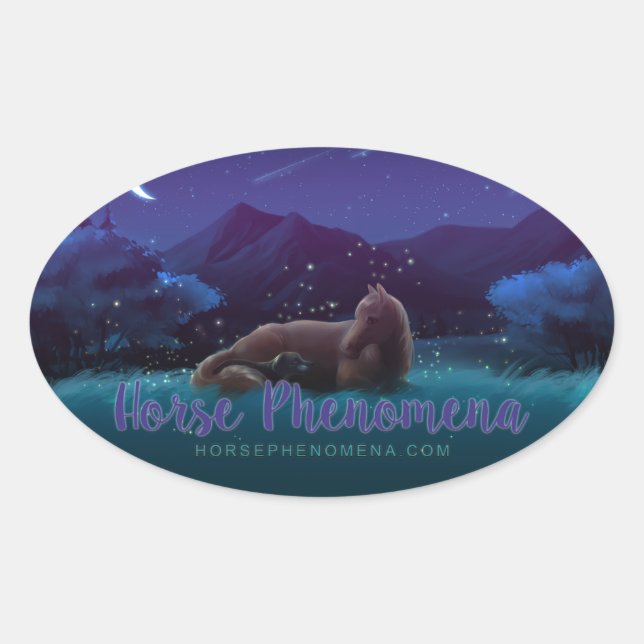 Horse Phenomena Night Sticker (Front)