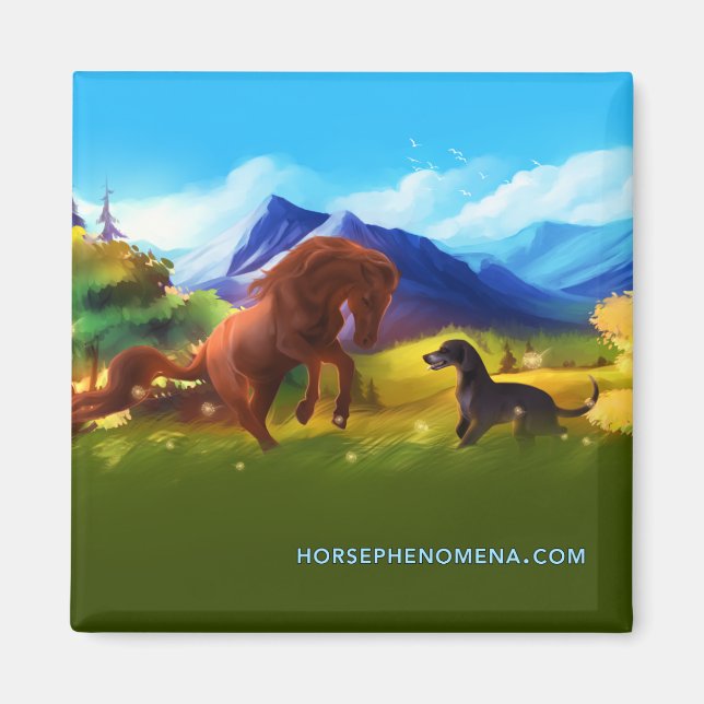 Horse Phenomena Summer Magnet (Front)