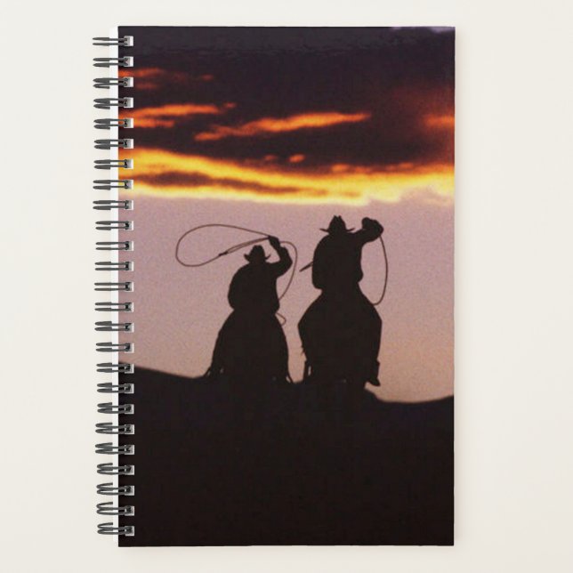 Horse Photo Equine Cowboy Team Lassoes Planner (Front)