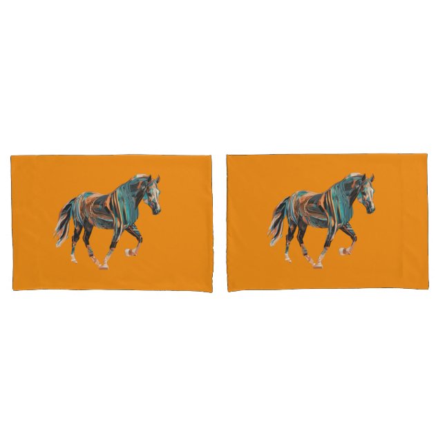 Horse Pillowcase (Front-Set)