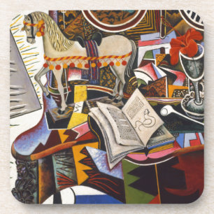 Horse Pipe Red Flower by Joan Miro Coaster