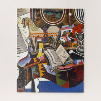 Horse Pipe Red Flower by Joan Miro Jigsaw Puzzle