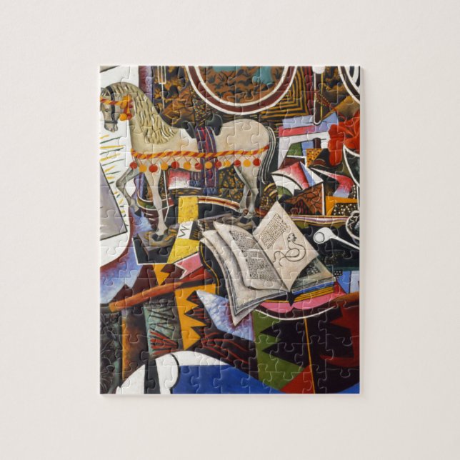 Horse Pipe Red Flower by Joan Miro Jigsaw Puzzle (Vertical)