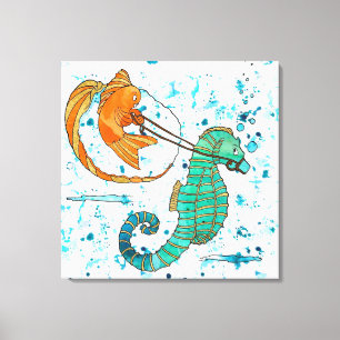 Horse Play Canvas Print