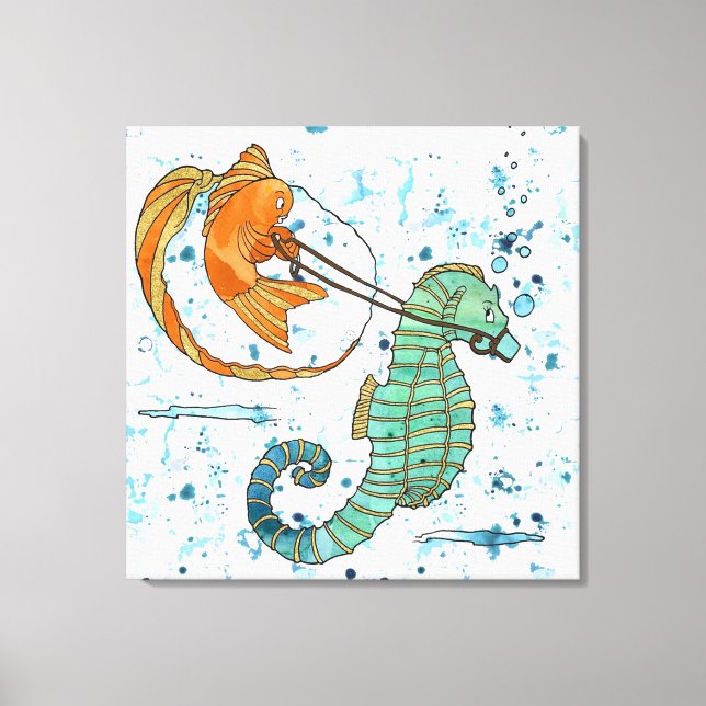 Horse Play Canvas Print (Front)