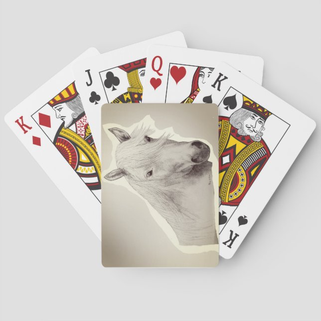 Horse, playing cards, games playing cards (Back)