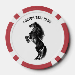 Horse Poker Chips with Custom Text