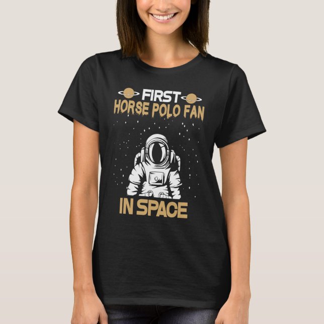 Horse Polo Fan In Space (Front)