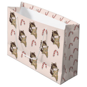 Horse Pony Christmas Snow Winter Animals Horses Large Gift Bag