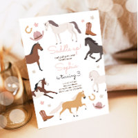 Horse Pony Saddle Up Cowgirl Girl Birthday