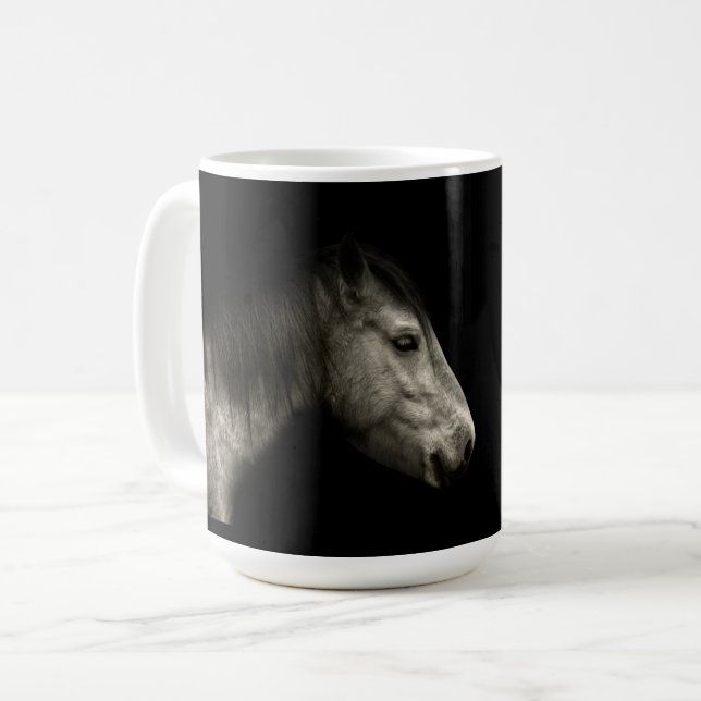 Horse portrait coffee mug (Front Left)